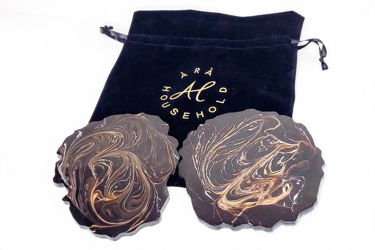 Double Luxury Decorative Coasters | Modern Home Accent