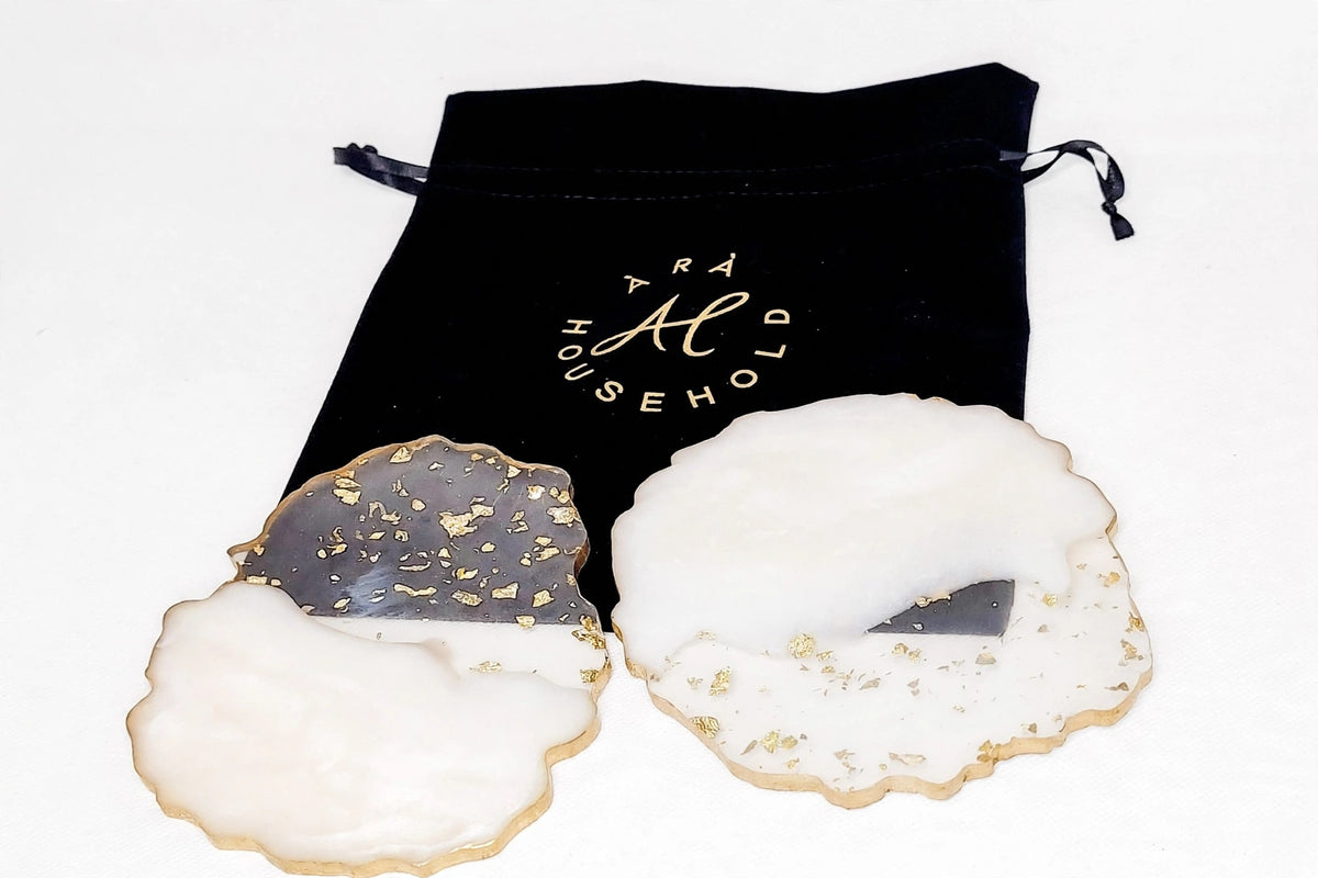 Double Luxury Decorative Coasters | Modern Home Accent