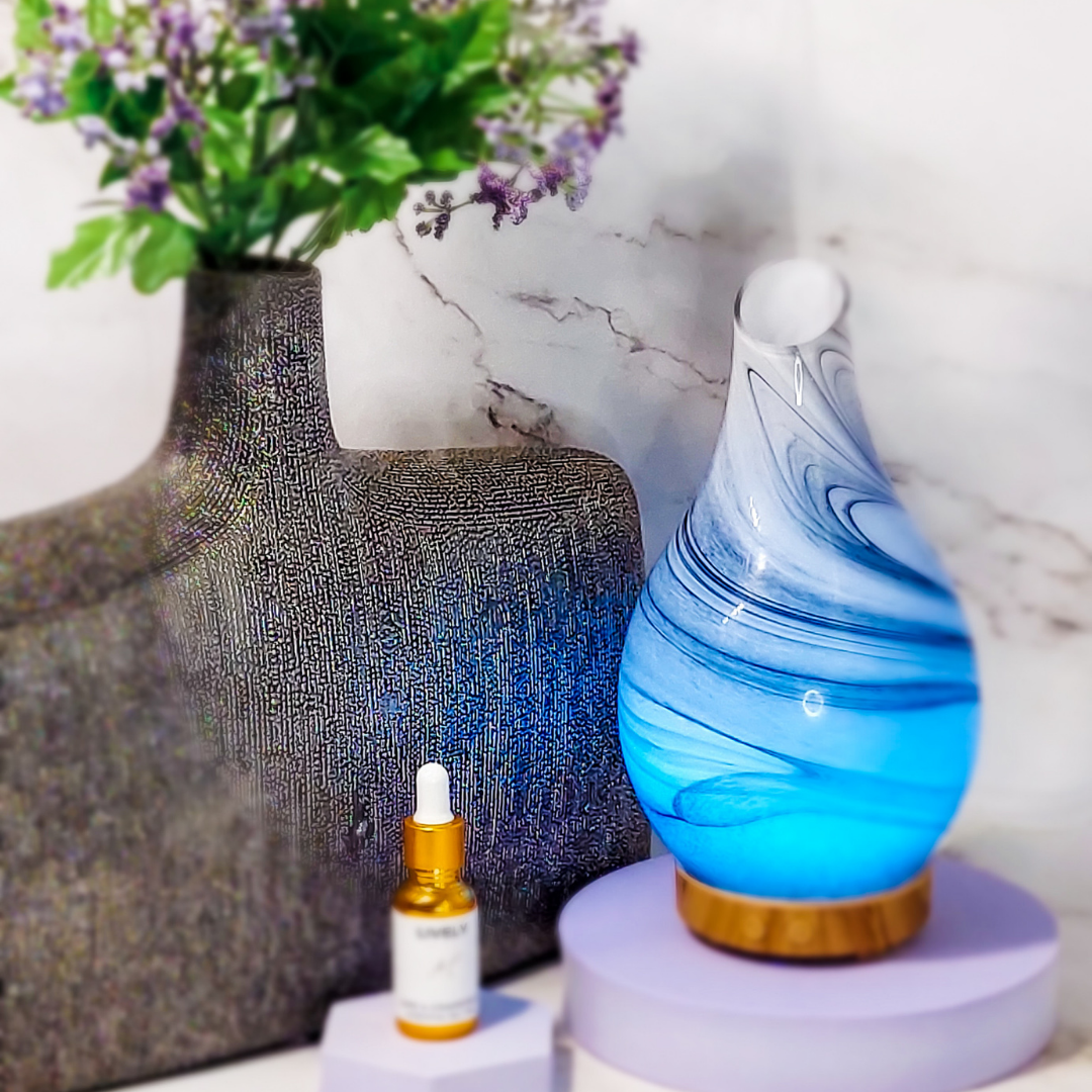 Cloud Nine Mist Diffuser with soothing essential oil mist.